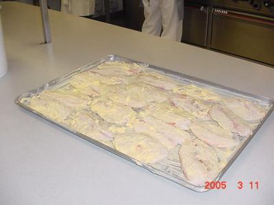 Baked fish ready to be cooked